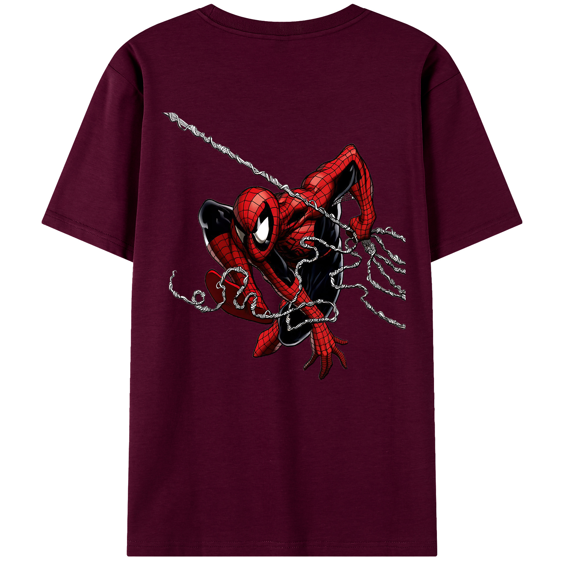 （画像用） Spider Man スパイダーマン レディース半袖Tシャツ(バックプリント)